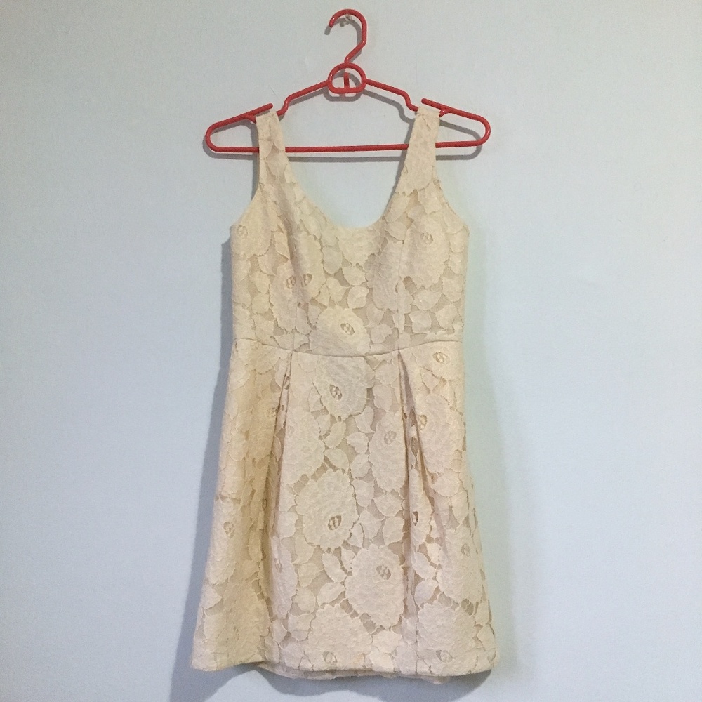 Cream Lace Dress